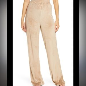 Skims Velour Wide Leg Pants gold